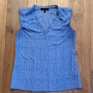 Banana Republic Women's Blue Pinstripe Blouse